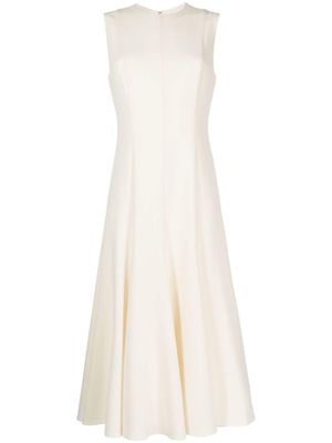 Theory robe évasée à design sans manches - Blanc