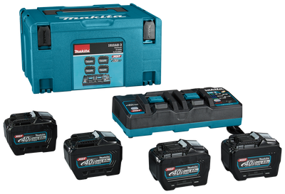 Makita Startset XGT DC40RB/4xBL4080F - 1910A8-3 - 1910A8-3