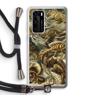 Haeckel Lacertilia: Huawei P40 Transparant Hoesje met koord