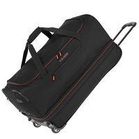 Travelite Basics Wheeled Duffle 70cm Expandable Black/Orange - thumbnail