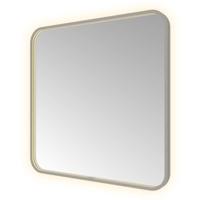 Hotbath &More Mirrors Soft Square LED Badkamerspiegel - Rechthoek - 80 x 80 cm - Geborsteld Gunmetal