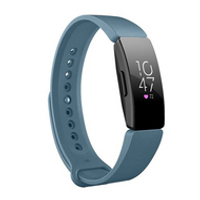 Fitbit Inspire 1 / HR / Ace 2 siliconen bandje - Maat: Large - Grijsblauw