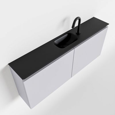 Toiletmeubel Mondiaz Ture | 120 cm | Meubelkleur Cale | Eden wastafel Urban Midden | 1 kraangat