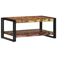 Salontafel 90x50x38 cm massief gerecycled hout meerkleurig