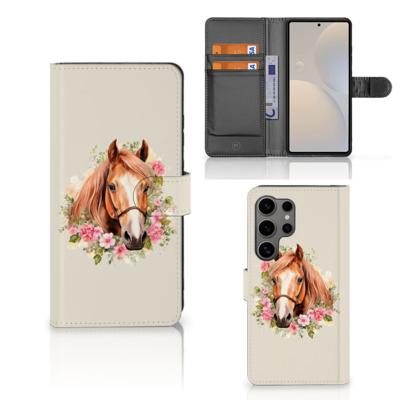 Telefoonhoesje | Met pasjeshouder | voor Samsung Galaxy S25 Ultra Paard