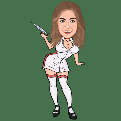 Cartoon Pillow Sexy Nurse - Pillow Buddies