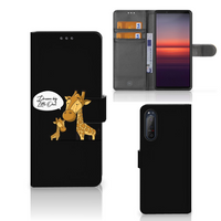 Sony Xperia 5II Leuk Hoesje Giraffe