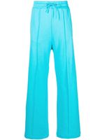 MSGM pantalon de jogging ample à logo imprimé - Bleu