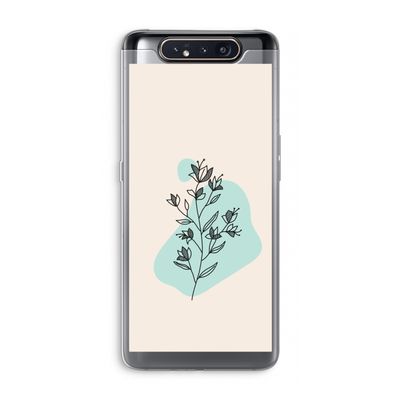 Violets are blue: Samsung Galaxy A80 Transparant Hoesje