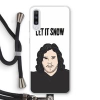 Let It Snow: Samsung Galaxy A70 Transparant Hoesje met koord Let It Snow: Samsung Galaxy A70 Transparant Hoesje met koord