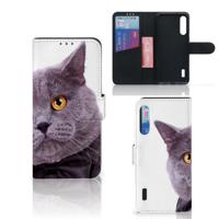Xiaomi Mi A3 | Telefoonhoesje | Met pasjeshouder | Kat