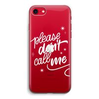 Don't call: iPhone SE 2020 Transparant Hoesje