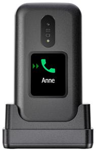 Doro 2880 - Eenvoudige Senioren Klaptelefoon Met Extern Display - 4G - Zwart/Wit