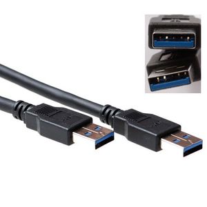 ACT SB0002 USB A 3.1 Gen1 (3.0) Aansluitkabel male/male - 5 meter