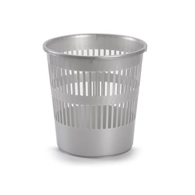 PlasticForte Afvalemmer - 10L - 28 cm - kunststof - zilverkleurig