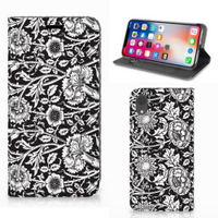 Apple iPhone Xr Smart Cover Black Flowers