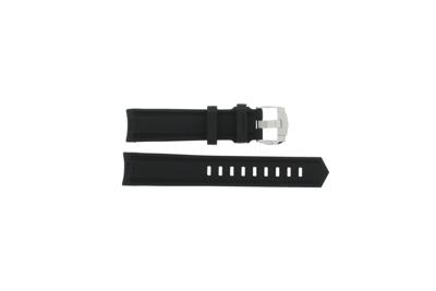 Horlogeband Tag Heuer WAY111A / WAY111Z / BT0722 Rubber Zwart 20.5mm