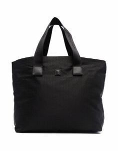 Givenchy Kids sac cabas à plaque logo - Noir