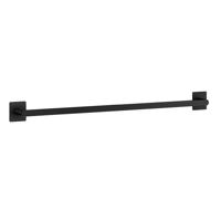 Smedbo Beslagboden Cube Handdoekhouder - 63.3x4.8x3.1cm - zelfklevend - RVS Mat Zwart BB4464