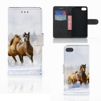Huawei Y5 2018 Telefoonhoesje met Pasjes Paarden - thumbnail