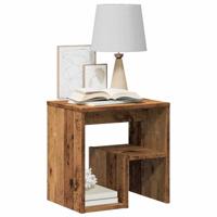 Nachtkastjes 2 st 40x30x40 cm bewerkt hout oud houtkleurig