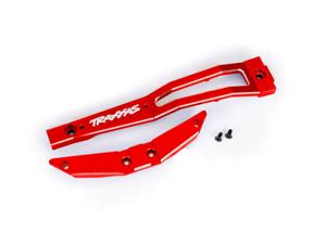 Traxxas - Chassis brace, front, 6061-T6 aluminum (red-anodized/ 2.5x6mm CCS (with threadlock) (2) (TRX-10221-RED)