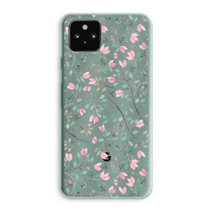 Sierlijke bloemen: Google Pixel 5a 5G Transparant Hoesje