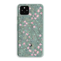 Sierlijke bloemen: Google Pixel 5a 5G Transparant Hoesje