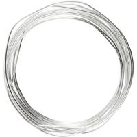 Creativ Company Verzilverd draad, dikte 1,2 mm, verzilverd, 3 m/ 1 rol