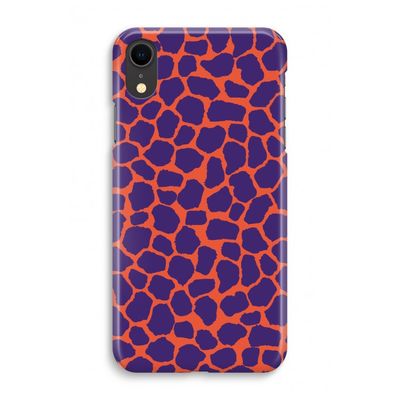 Purple Giraffe: iPhone XR Volledig Geprint Hoesje