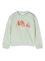 Palm Angels Kids t-shirt en coton biologique à imprimé - Vert - thumbnail