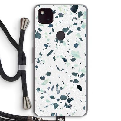 Terrazzo N°2: Pixel 4a 5G Transparant Hoesje met koord
