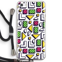 8-bit N°4: iPhone 5 / 5S / SE Transparant Hoesje met koord