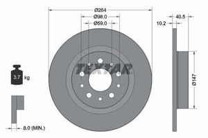Remschijf 92271703