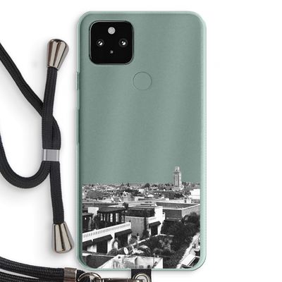 Marrakech Skyline : Pixel 5a 5G Transparant Hoesje met koord
