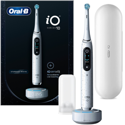 Oral-B iO Series 10 Stardust White Elektrische Tandenborstel Oral-B iO Series 10 Stardust White Elektrische Tandenborstel