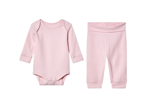 lupilu Baby kledingset 2-delig (Lichtroze, 50/56)
