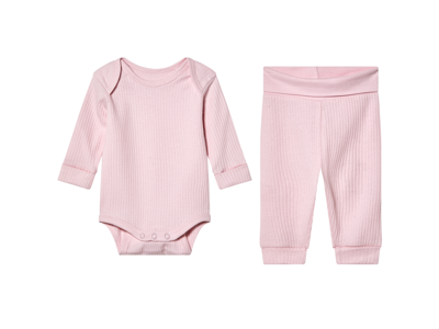 lupilu Baby kledingset 2-delig (Lichtroze, 50/56)