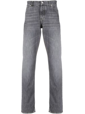 Brunello Cucinelli jean droit classique - Gris