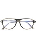 TOM FORD Eyewear lunettes de vue à monture pilote - Gris