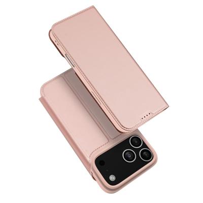 Dux Ducis iPhone 17 Pro Max hoesje - Slim bookcase - Rose Goud