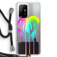 Hold My Heart: Oppo A95 5G Transparant Hoesje met koord