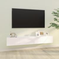Tv-wandmeubels 2 st 100x30x30 cm bewerkt hout wit