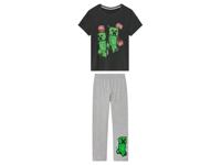 Minecraft Kinderen pyjama (134/140, Antraciet)