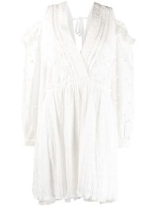 IRO robe courte à fleurs - Blanc