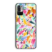 Watercolor Brushstrokes: Xiaomi Redmi Note 10 5G Transparant Hoesje