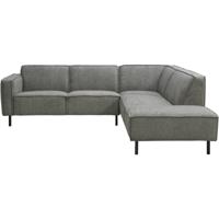 Leen Bakker - Hoekbank Madison Rechts - Maggy - Stof - Grijs - 230x258x77 Cm
