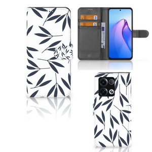 OPPO Reno8 Pro Hoesje Leaves Blue