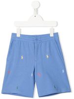 Ralph Lauren Kids short de sport Prepster à logo brodé - Bleu - thumbnail