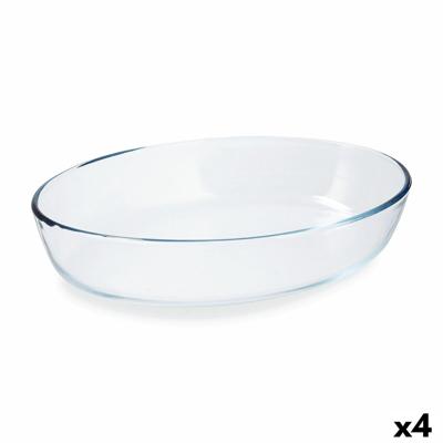 Ovenschaal Pyrex Classic Vidrio Transparant Glas Ovaalvormig 30 x 21 x 7 cm (4 Stuks)